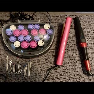 Chi Air Flat Iron & Remington Curling Set